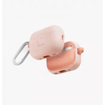 UNIQ Clyde Lock Case AirPods Pro 2 (2022/2023) jaoks - Hele roosa / Kreembroosa
