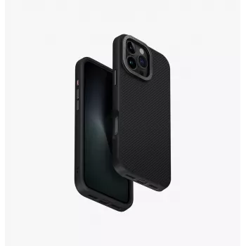 UNIQ Keva Max Magclick laadimisümbris iPhone 16 Pro Max 6.9 tollile, süsinikmust