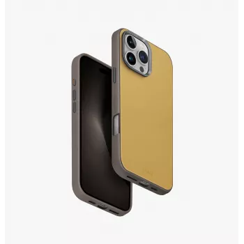 UNIQ Lyden DS MagClick Laadimiskorpus iPhone 16 Pro Max 6.9 tolli jaoks, Pruun/Tulehall