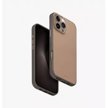 UNIQ Lyden DS Magclick Charging Case for iPhone 16 Pro Max 6.9 inch, Yellow-Grey