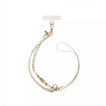 UNIQ Coehl Caryne 2-in-1 Universal Phone Lanyard System - Cream
