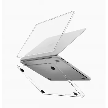 UNIQ Vero kõva kestaga kate MacBook Pro 14-tollisele (M1 2021, M2 2023, M3 2023, M4 2024, M5 2025/2026) - läbipaistev