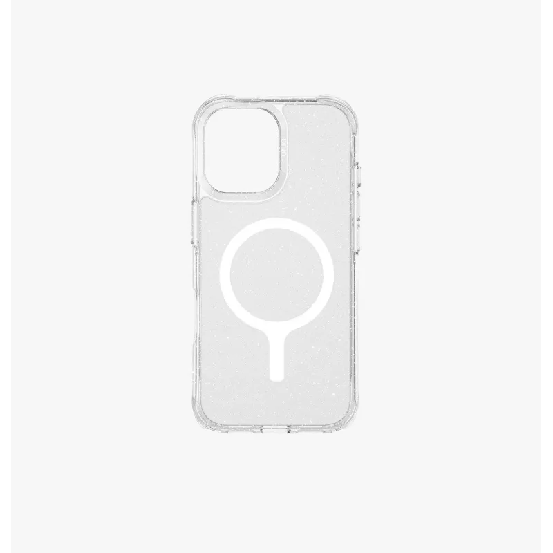 UNIQ LifePro Xtreme MagClick Laadimiskorpus iPhone 15 Pro Maxile, Läbipaistev Sädelev