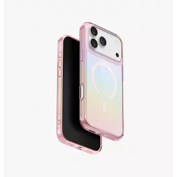 UNIQ Iridescia ümbris Apple iPhone 17 Pro Max jaoks, MagClick laadimine, Roosa Prisma