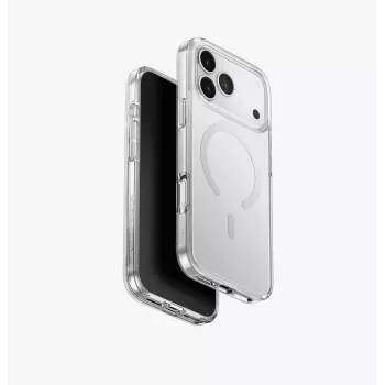 UNIQ Clario ümbris iPhone 17 Pro Maxile, MagClick laadimine, läbipaistev