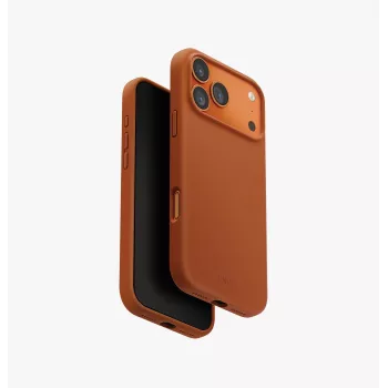 UNIQ Lino ümbris iPhone 17 Pro Maxile, MagClick laadimine, oranž