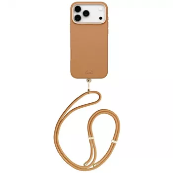 UNIQ Coehl Mirelle ümbris iPhone 17 Pro Maxile, magnetlaadimine, pruun