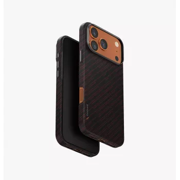 UNIQ Keva EDGE ümbris iPhone 17 Pro Max MagClick laadimisega oranž