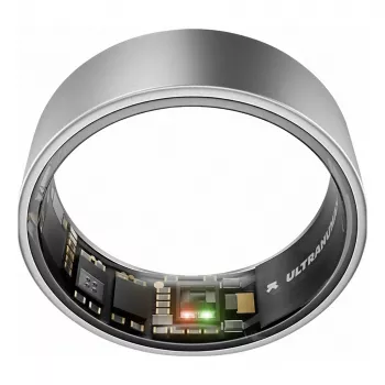 ULTRAHUMAN Ring Air - Nutikas sõrmus meestele ja naistele - Une- ja treeningujälgimise kantav seade - Südame löögisagedus - Nutikas sõrmus Raw Titanium suurus 10