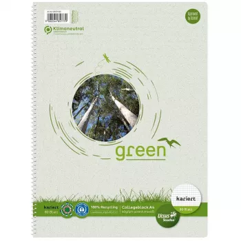 Staufen Ursus College Block DIN A4 60 gsm 80 lehte ruuduline (Lineatur 28) 4-auguline