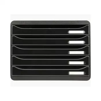 Exacompta BIG-BOX PLUS HORIZON sahtliplokk A4 põiki, 355 x 270 x 271 mm, must (308714D)