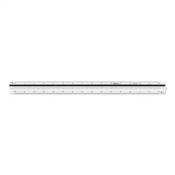 ARISTO Kolmnurkjoonlaud D-profiiliga Valge 30 cm (AR23703EB)