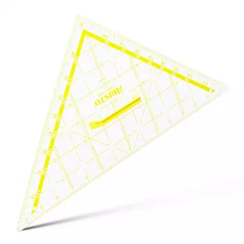 ARISTO tahvli TZ-kolmnurk, 80 cm, käepidemega, läbipaistev plast (AR1650W)
