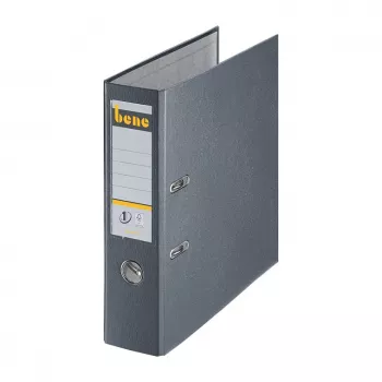 Bene Lever Arch File A4 80mm Slate Grey PP Plastic