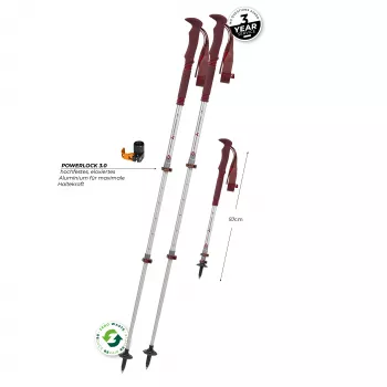Komperdell Explorer Zero Compact matkakepid - Malbec