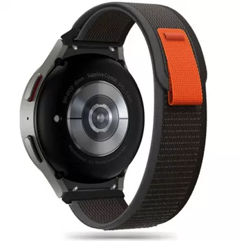 TECH-PROTECT Nylon Samsung Galaxy Watch 4 / 5 / 5 Pro / 6 / 7 / FE Must/Oranž