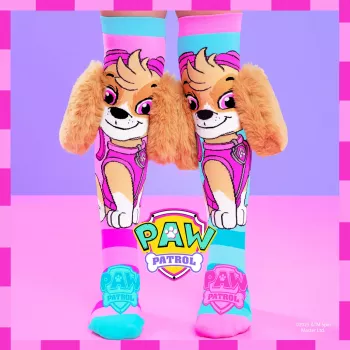 MADMIA Paw Patrol Skye laste põlvikud 3D plüüs kõrvadega - Roosa/Sinine/Valge