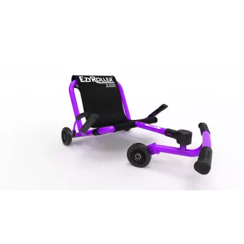 EzyRoller Classic Leg-Powered Go-Kart for Kids 3-12 Years Purple