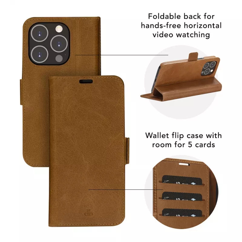 dbramante1928 Copenhagen Flip Case Samsung Galaxy A54 jaoks - Täisteranahk - Helepruun