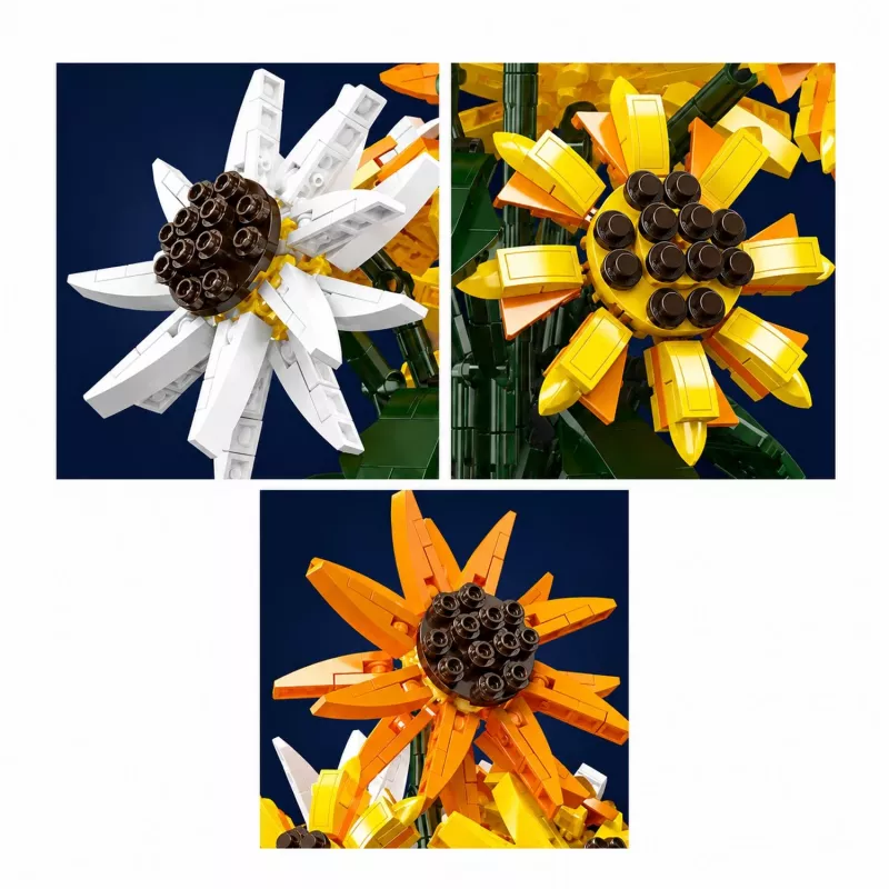 Mould King Sunflower Potted 24111 Ehitusklotside Komplekt (854 tükki)