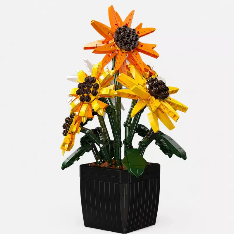 Mould King Sunflower Potted 24111 Ehitusklotside Komplekt (854 tükki)