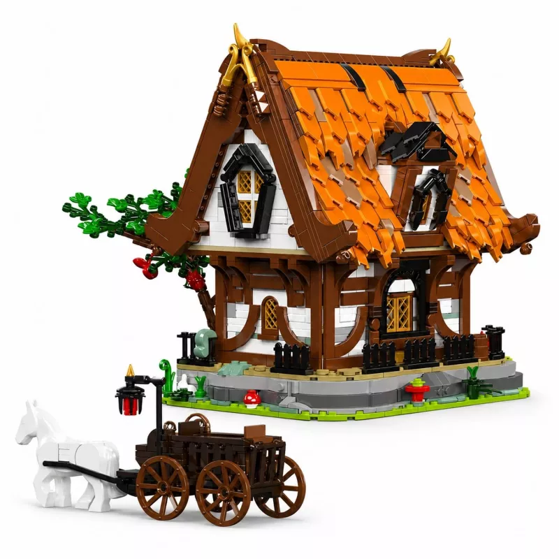 Mould King Medieval World Log Cabin 16054 Ehitusklotside Komplekt (2192 tükki)