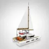 Mould King Catamaran Sailboat 10217 Ehitusklotside Komplekt (890 tükki)