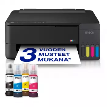 Epson EcoTank ET-1910 Multifunktsiooniline tindiprinter - Värviline - Prindi, skanni, koopia - A4, Legal - Kuni 11 lk/min prindikiirus - 100-leheline sisend - Wi-Fi