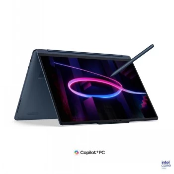 Lenovo Yoga 9 2-in-1 14IPH11 Intel, Cosmic Blue, 14 tolli OLED puuteekraan 2.8K WQXGA+, Intel Core Ultra 7 355, 32 GB LPDDR5X, 1 TB SSD, Intel Graphics, Windows 11 Home, inglise klaviatuur, taustvalgustusega, Wi-Fi 7, Bluetooth 5.4, ilma toiteadapterita