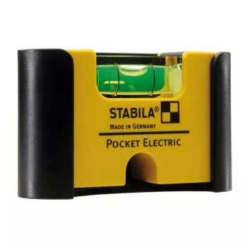 STABILA Type 81 S Pocket Electric Lood, 7 cm, Kollane, 1.0 mm/m Täpsus, Magnetiga ja Vööklambriga