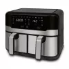 HEINRICH'S HFR 8214 Topeltõhufritüür 2 x 4,5 L = 9,0 L 1300-2400 W Must-Hõbe