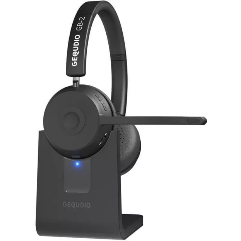 GEQUDIO Bluetooth Headset GB-2 laadimisjaamaga - Peakomplekt