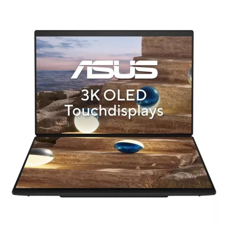ASUS Zenbook Duo UX8407AA-SN262W 2-in-1 sülearvuti, 14-tolline 3K OLED puutetundlik 144Hz, Intel Core Ultra 9 386H, 32GB LPDDR5x, 1TB SSD, Windows 11 Home