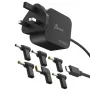 J5CREATE 67W GaN PD USB-C Mini Laadija UK Pistikuga ja 6 DC-pistikuga