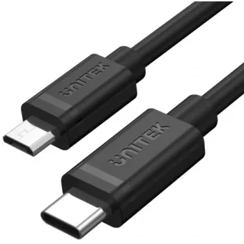 UNITEK USB-C to Micro USB kaabel 1m Must Y-C473BK