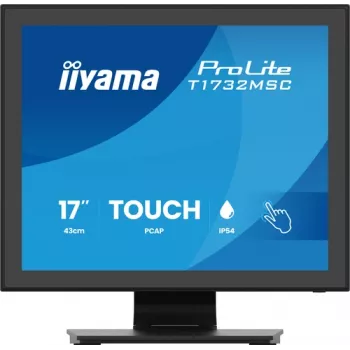 IIYAMA ProLite T1732MSC-B2S 17 inch PCAP puutemonitor, 1280x1024, TN LED, 10-punkti multitoimeline, must