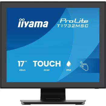 IIYAMA ProLite T1732MSC-B2S 17 inch PCAP puutemonitor, 1280x1024, TN LED, 10-punkti multitoimeline, must