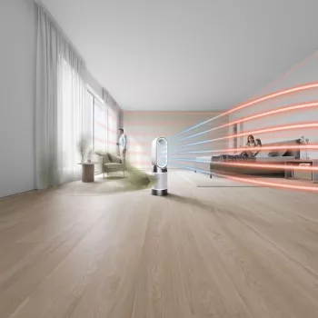 Dyson Purifier Hot+Cool HP1 õhupuhasti, küttekeha ja ventilaator, 27 m², 61,4 dB, valge/kuld