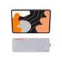 Logitech Flip Folio klaviatuuriga ümbris Apple 13-tollisele iPad Airile (M2, M3) - kahvatu hall - QWERTZ saksa paigutus