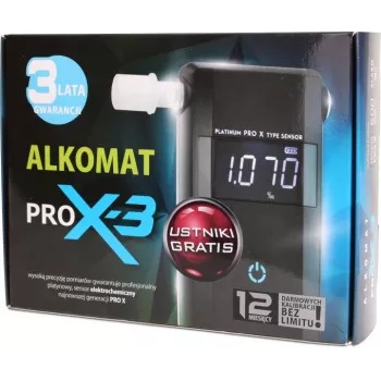 AlcoFind PRO-X-3 alkomeeter suudikutega, 12-kuuline kalibreerimine