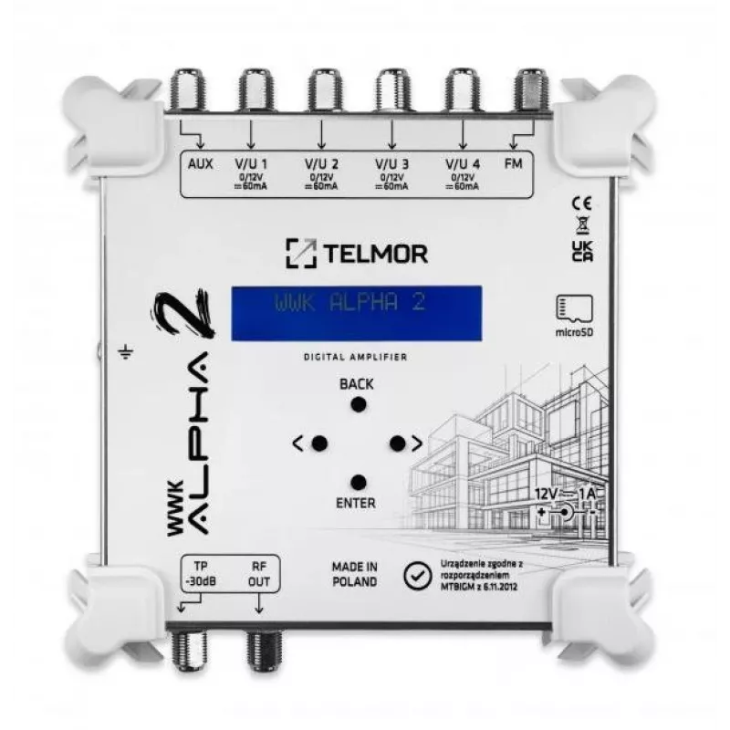 TELMOR WWK-ALPHA-2 Digitaalne kanalivõimendi
