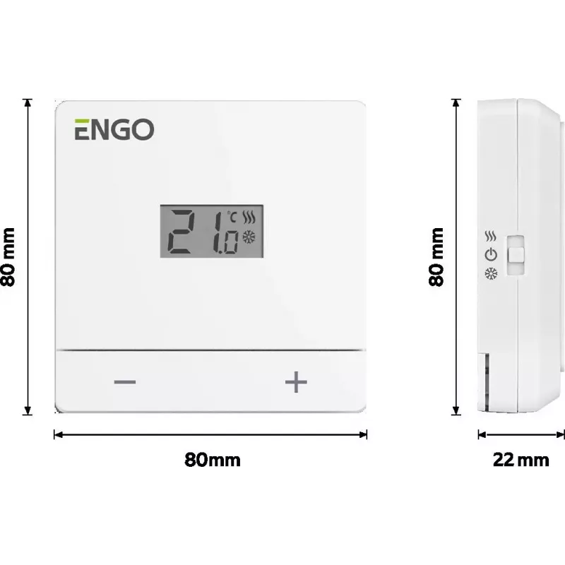 ENGO Controls EASY-BATW Temperatuuriregulaatori aku