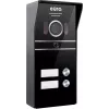 Eura VDP-80C5 Kahepere video uksekõnesüsteem, must, 2x 7 inch LCD, FHD, 2 sissepääsu, 1080p kaamera, RFID-lugeja, pinnale paigaldus
