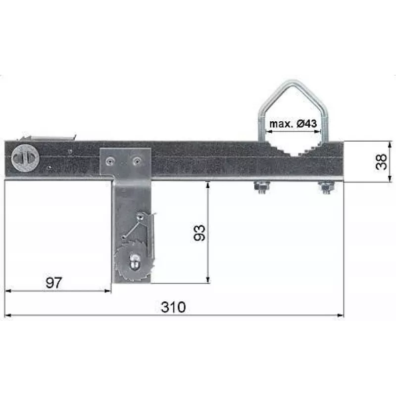 RED EAGLE Korstnaklamber OK-43T13 + Teraslint