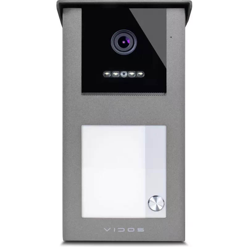 VIDOS IPX S101-1 välipaneel RFID-lugeja, 2MP kaamera, PoE, must