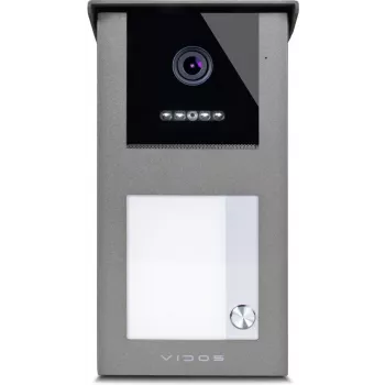 VIDOS IPX S101-1 välipaneel RFID-lugeja, 2MP kaamera, PoE, must