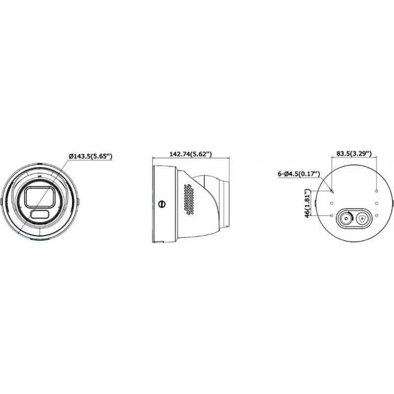 Hikvision DS-2CD2H123G2-LIZS2UY/SL(2.8-12mm)/O-STD 2MP AcuSense Turret IP-kaamera välklambi ja helihäirega