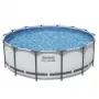 Bestway 5612X Terasraamiga Maapealne Bassein 427 x 122 cm (14 jalga x 48 tolli) Ümmargune Raambassein Filtripumba, Redeli, Katte, Aluskanga ja ChemConnecti Dosaaatoriga