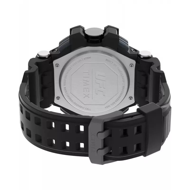 TIMEX meeste digitaalkell TW5M51800 53mm vaigukorpus must vaigurihm hall sihverplaat INDIGLO öövalgusti 100m veekindlus