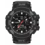 TIMEX meeste digitaalkell TW5M51800 53mm vaigukorpus must vaigurihm hall sihverplaat INDIGLO öövalgusti 100m veekindlus
